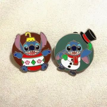 스티치 시크릿 핀 배지 디즈니 크리스마스