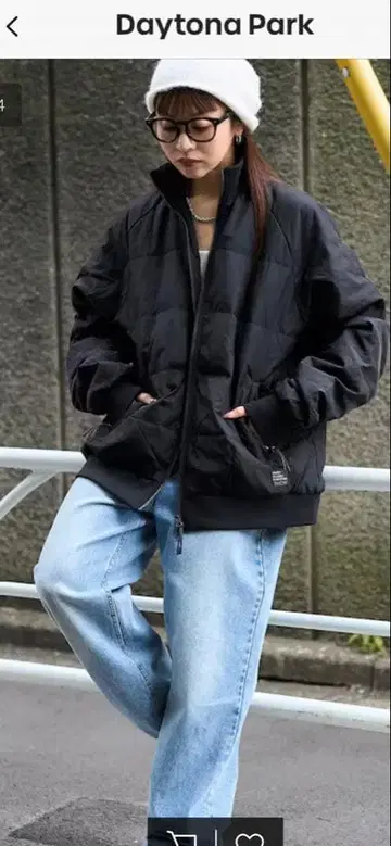 TAION 블랙 다운 자켓