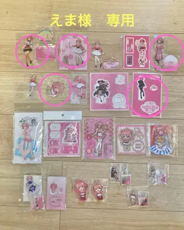 컬러풀 피치 노아님 아크릴 스탠드 5개 세트