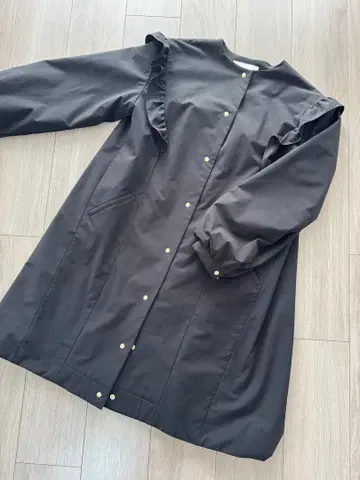 Sono 프릴 노카라 자켓 블랙