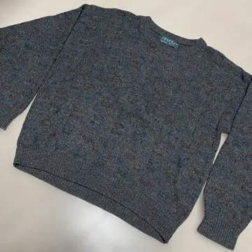 Used LOAFERS design knit 그레이 크루넥 스웨터 L
