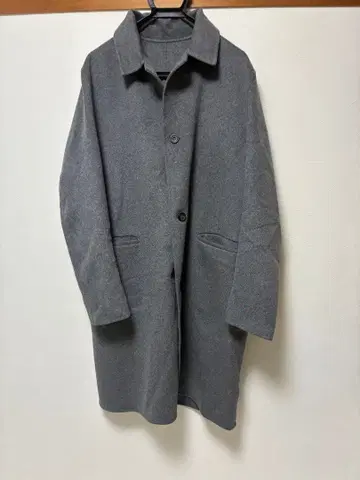 COS 그레이 코트 EUR M 더블 페이스 울 코트