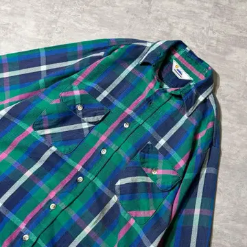 90s USA제 SUNSHINE MOUNTAIN 체크 플란넬 셔츠