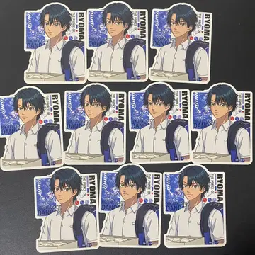 신 테니스의 왕자님 육즙 교자의 단다단 다이컷 스티커 에치젠 료마 10장