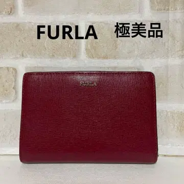 [ 컨디션 최상 ] FURLA 접이식 지갑 레드