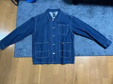 다크 블루 데님 커버올 L 사이즈