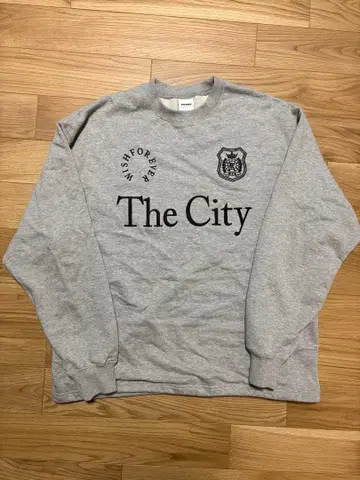 WISH FOREVER 그레이 맨투맨 L 사이즈