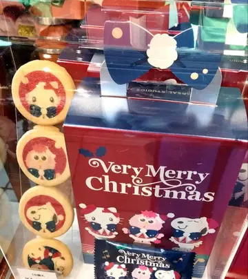 USJ 크리스마스 스누피 프린트 쿠키