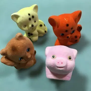 쇼와 레트로 팬시 동물 저금통 모음