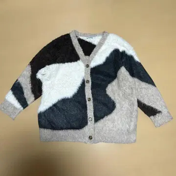 BAYFLOW 가디건 F 블랙 그레이 화이트