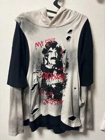 PEOPLESENSE (PEOPLESTYLE) 데미지 후드티