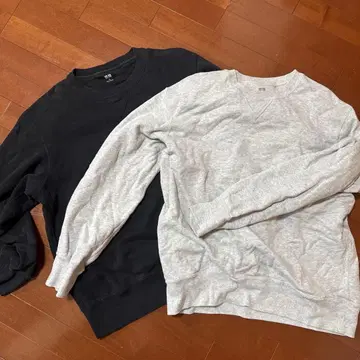 UNIQLO XL 트레이닝복 2장 세트 블랙 그레이