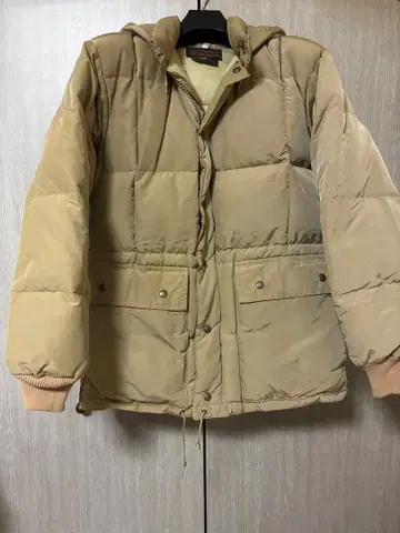 EDDIEBAUER 카라 코람 70s 블랙 태그 beige 에디 바우어