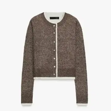[ 미사용 새상품 ] ZARA 콤비네이션 니트 가디건
