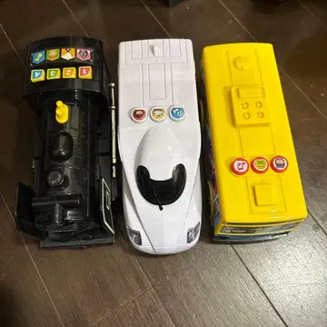 기차 자동차 버스 완구 3종 세트