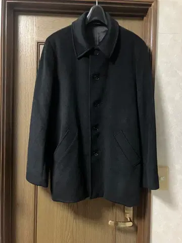 agnes b homme 프랑스제 카 코트 울 하프 코트