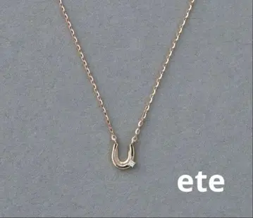 ete K10MPG 다이아몬드 호스슈 목걸이