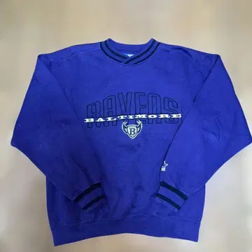 STARTER 스타터 NFL 팀 로고 자수 RAVENS 맨투맨 M 보라색