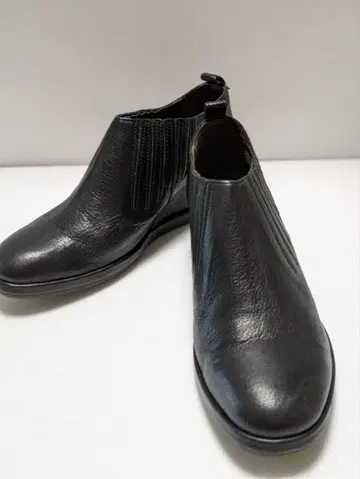 SAYA 부티 블랙 사이드 고어/인힐 가죽 23.5