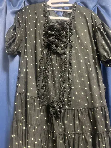 핑크하우스 도트 미디 원피스