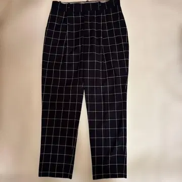 유나이티드 애로우즈 GREEN LABEL 블랙 체크 팬츠