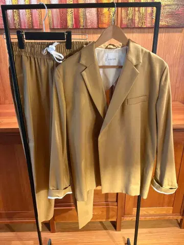 jonlynx 베이지 셋업 팬츠