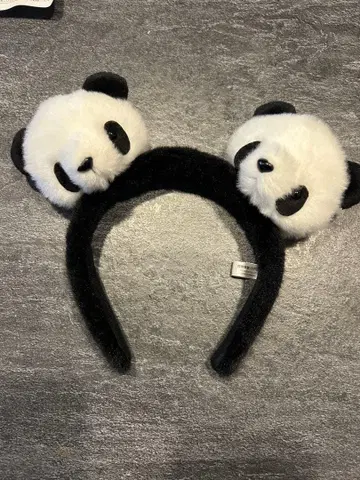 ADVENTURE WORLD 팬더 귀 머리띠 어린이 성인
