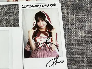 아사하라 린 LARME 사인 포함 폴라로이드