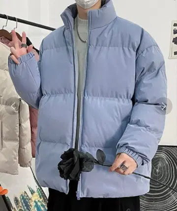 [ NOWLE ] 무지 심플 스탠드 카라 충전솜 자켓