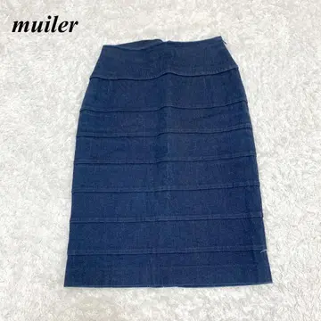 뮐러 오브 요시오쿠보 데님 타이트 스커트 캐주얼 일본제 38 블루