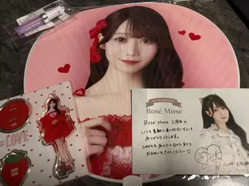 =LOVE 이코러브 아크릴 스탠드 부채 미니 응원봉 엽서 오타니 에미리