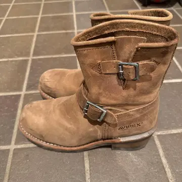 AVIREX 브라운 엔지니어 부츠 25cm