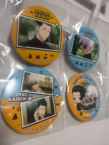 주술회전 프리롤 캔뱃지 고죠 사토루 게토 스구루