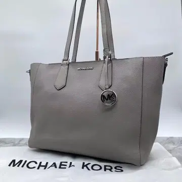 미사용급 마이클코어스 토트백 가죽 그레이