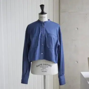 [ MAISON de R ] 데님 컴팩트 셔츠 자켓 긴팔 버튼