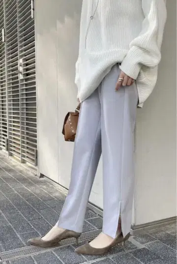 Noble 사이드 지퍼 팬츠 ( 색스 블루 )