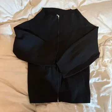 mystic 와이드 넥 지퍼 가디건