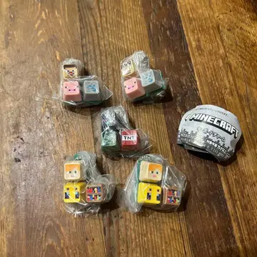 마인크래프트 캡슐 토이 5개 세트 키보드 참