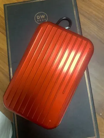 레드 알루미늄 트래블 파우치-S