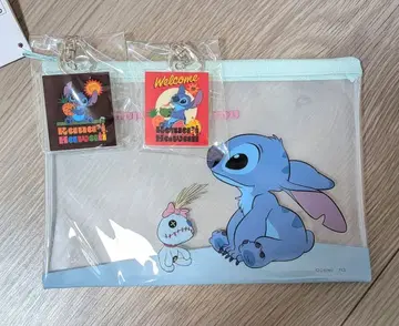 스티치 블라인드 아크릴 키링 파우치