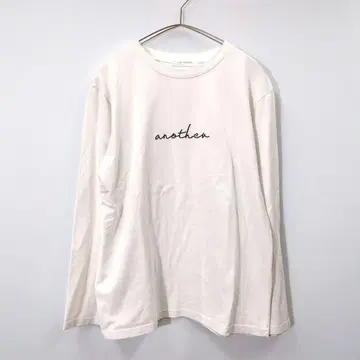 UNE MANSION 유누맨션 another 자수 크루넥 롱T