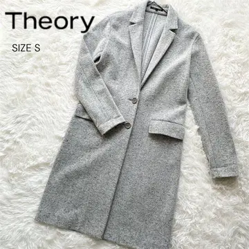[ 새상품급 ] Theory (띠어리) 울 블렌드 체스터 코트 그레이 S