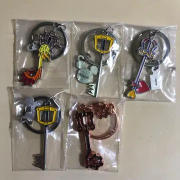 킹덤하츠 키링 5개 세트