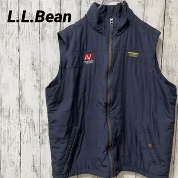 C2690 L.L.Bean 충전솜 베스트 그레이 자수 XL