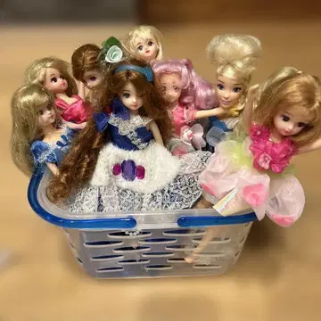 리카짱 인형 8개 프리큐어 1개 세트 바스켓 포함