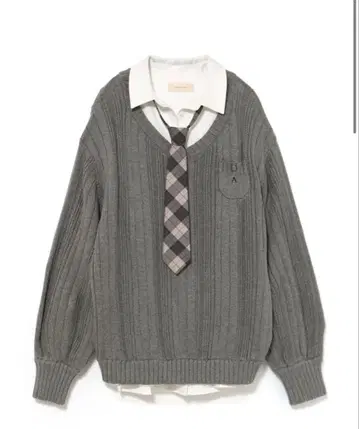 andmary Mimi girls set mini dress 그레이