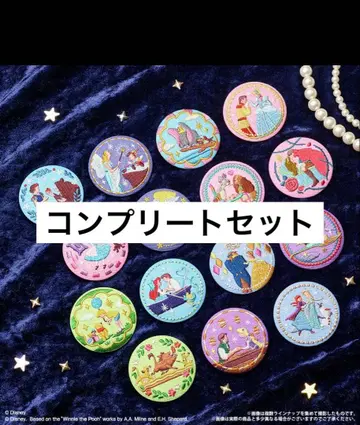 Disney Characters 자수 캔뱃지 비스킷 컴플리트 세트