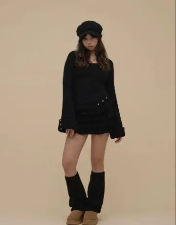 andmary Leia 프릴 세트업 블랙