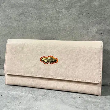 새상품급 tsumori chisato CARRY 구름 마크 장지갑 소가죽