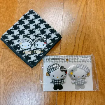 [ 미사용 새상품 ] 키티 미미 헤어 클립 푸치 타월